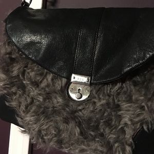MZ Wallace Leather & Fur Bag